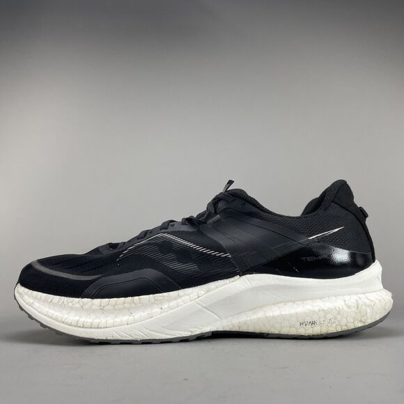 Saucony Other - Saucony Tempus Men’s Size 14 Running Shoes Athletic Sneakers Black White Lace Up